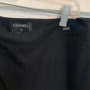 Chanel Black Wool Pants